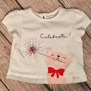 Gap baby girls celebrate T-shirt 3-6mo